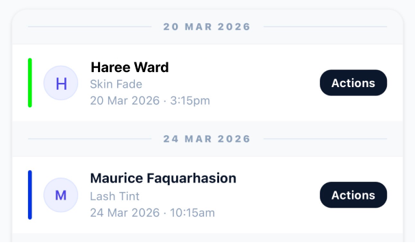 Let bookings roll in